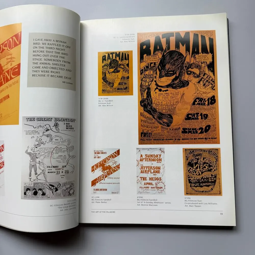 The Art of the Fillmore The Poster Series 1966 to 1971 Bill Graham 1999 Book